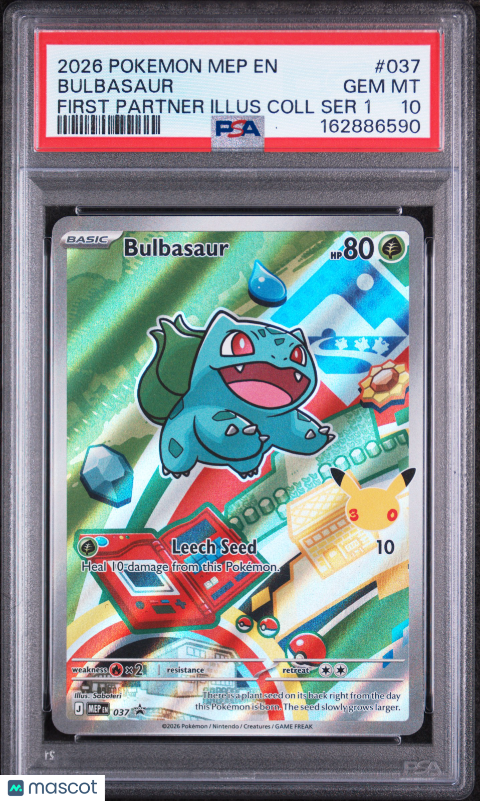 2026 Pokemon Mega Evolution Promos Bulbasaur First Partner PSA 10