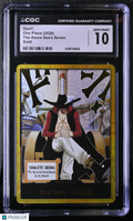 2026 One Piece Don!! Gold Mihawk The Azure Sea's Seven CGC 10