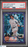 2023 Topps Chrome Anthony Volpe Rookie Purple Speckle 183/299 PSA 10 RC