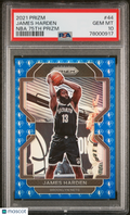 2021 Panini Prizm James Harden #44 NBA 75th PSA 10