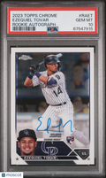 2023 Topps Chrome Ezequiel Tovar Rookie Auto PSA 10 RC