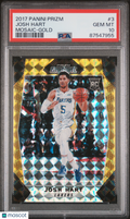 2017 Prizm Josh Hart Rookie Gold Mosaic 3/10 PSA 10