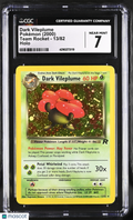 Pokemon Dark Vileplum Team Rockey 13 82 CGC 7