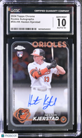2024 Topps Chrome Heston Kjerstad Rookie Auto CGC 10 Auto 10 RC