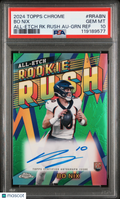 2024 Topps Chrome Bo Nix All Etch Rookie Green Auto 8/99 PSA 10