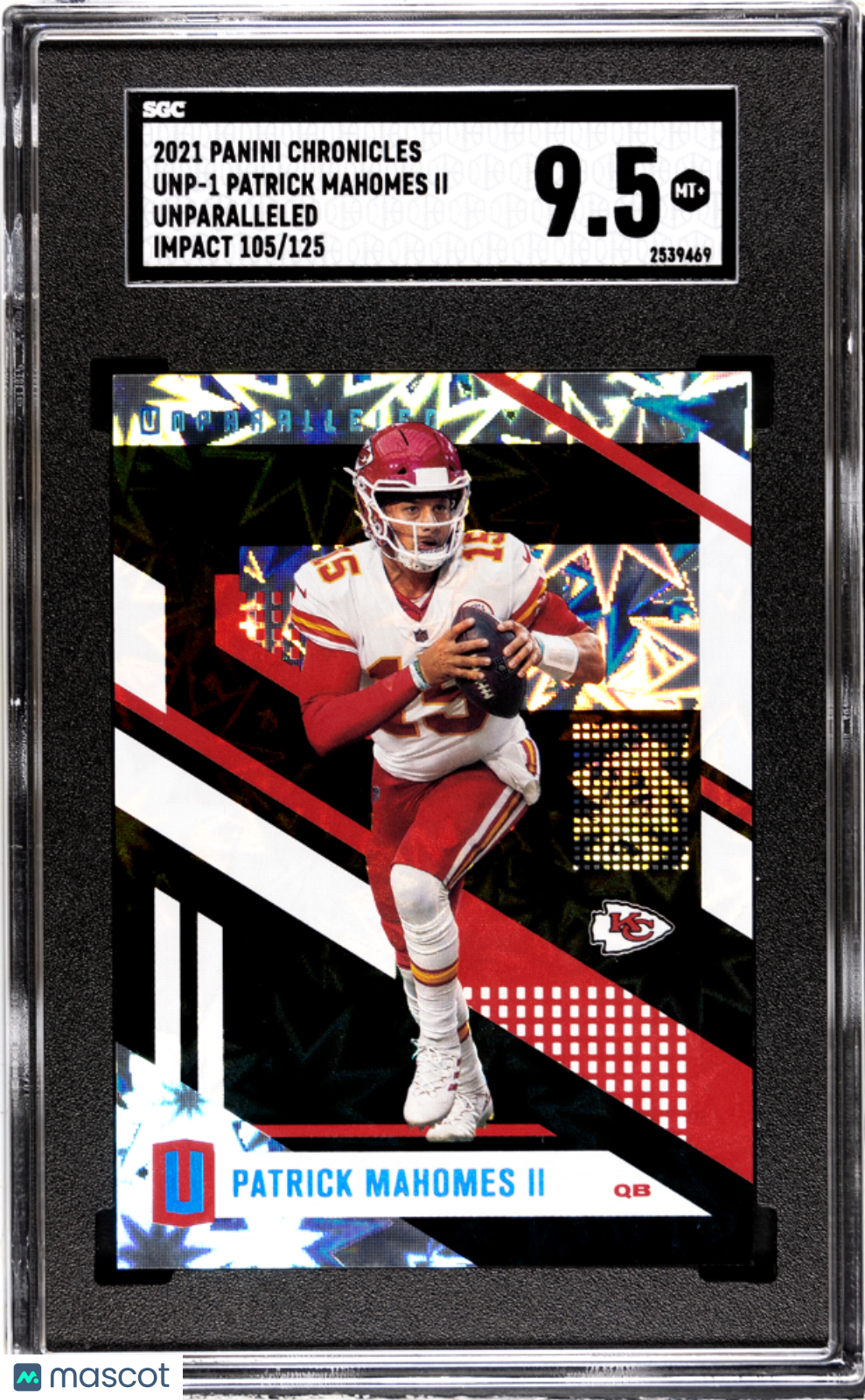 2021 Panini Chronicles Patrick Mahomes II Inparalleled Impach SGC 9.5