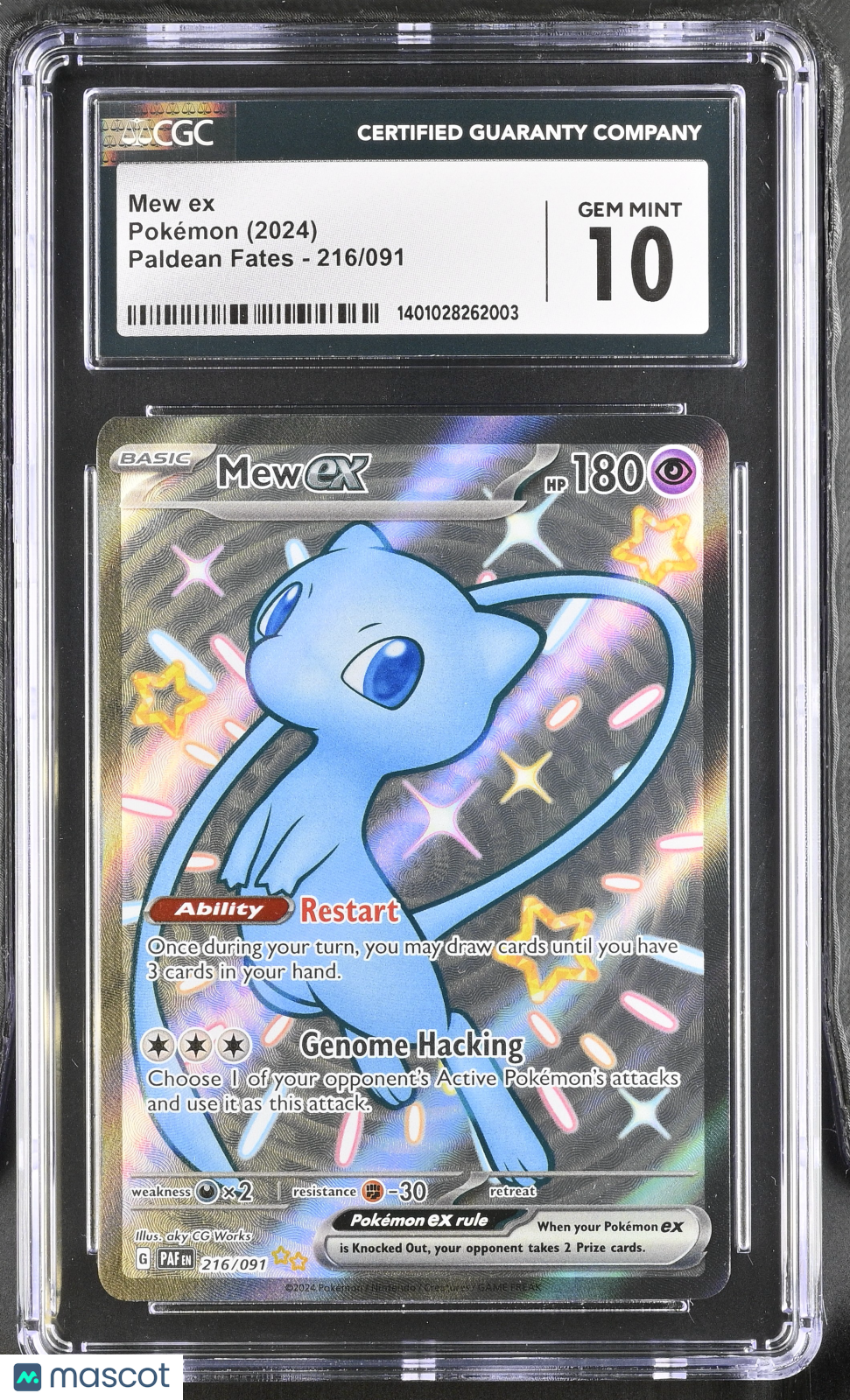 Pokemon Mew ex 216 091 CGC 10