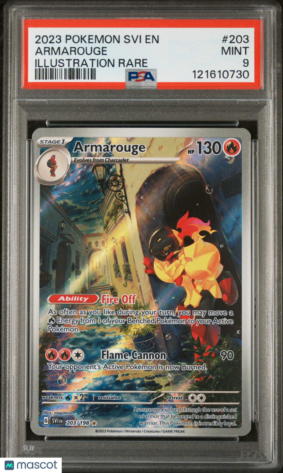 2023 Pokemon SVI EN Armarouge Illustration Rare PSA 9
