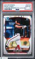 2023 Bowman Druw Jones Chrome Lava Refractor 359/399 PSA 10