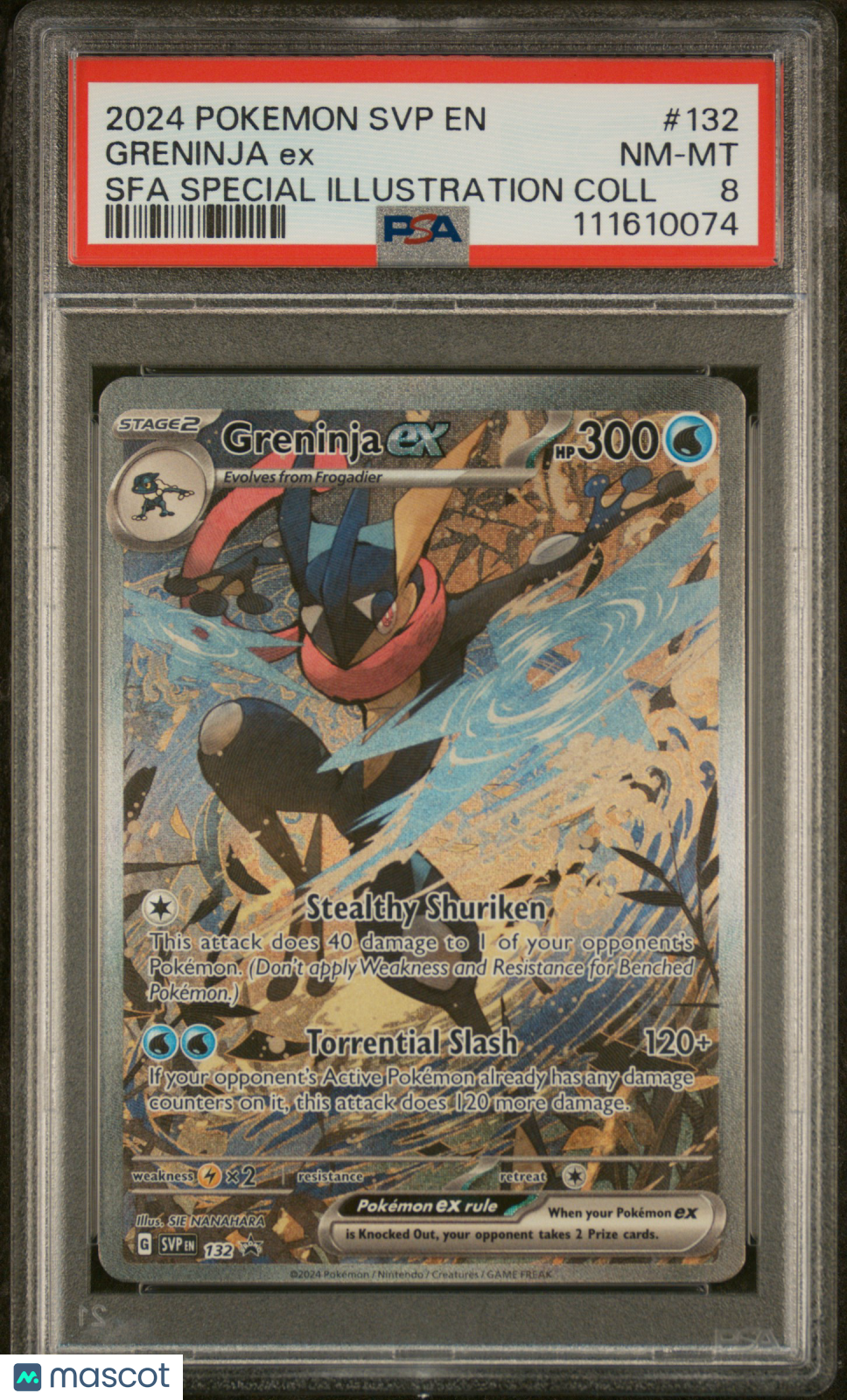 2024 Pokemon SVP EN Greninja ex SFA Special Illustartion Coll PSA 8