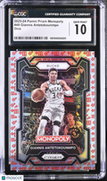 2023-24 Prizm Monopoly Giannis Antetokounmpo Dice CGC 10