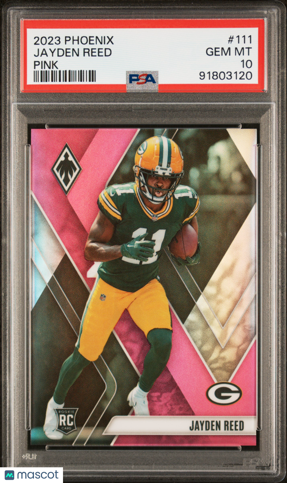 2023 Panini Phoenix Jayden Reed #111 Pink PSA 10