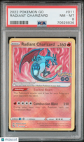 Radiant Charizard PSA 8 011 078
