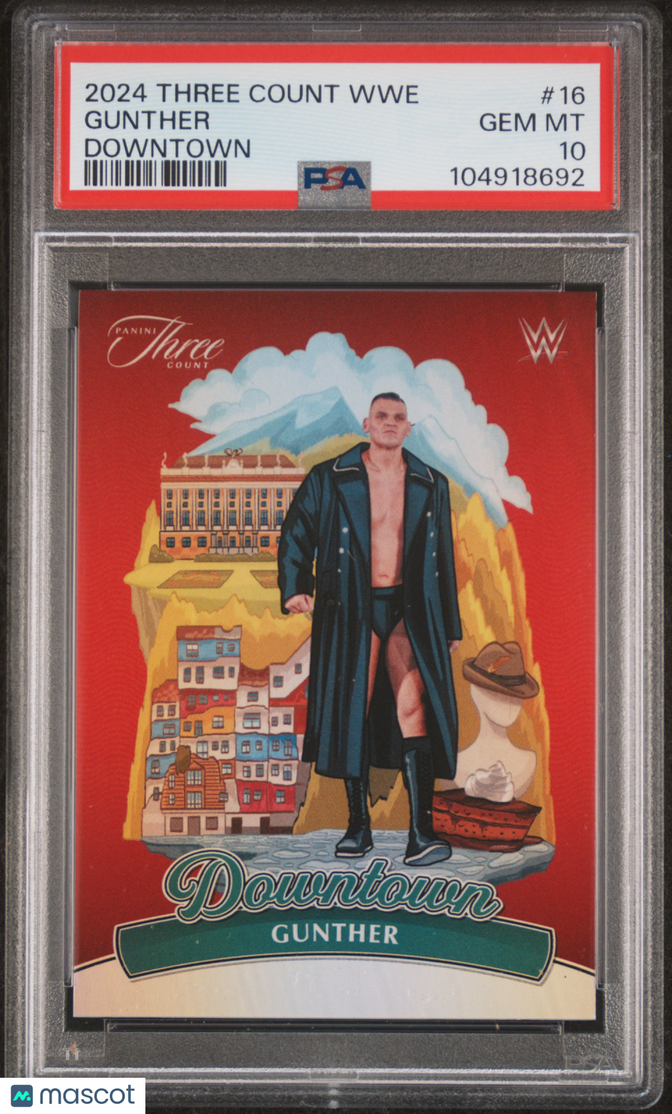 2024 Panini Three Count WWE Downtown Gunther #16 PSA 10