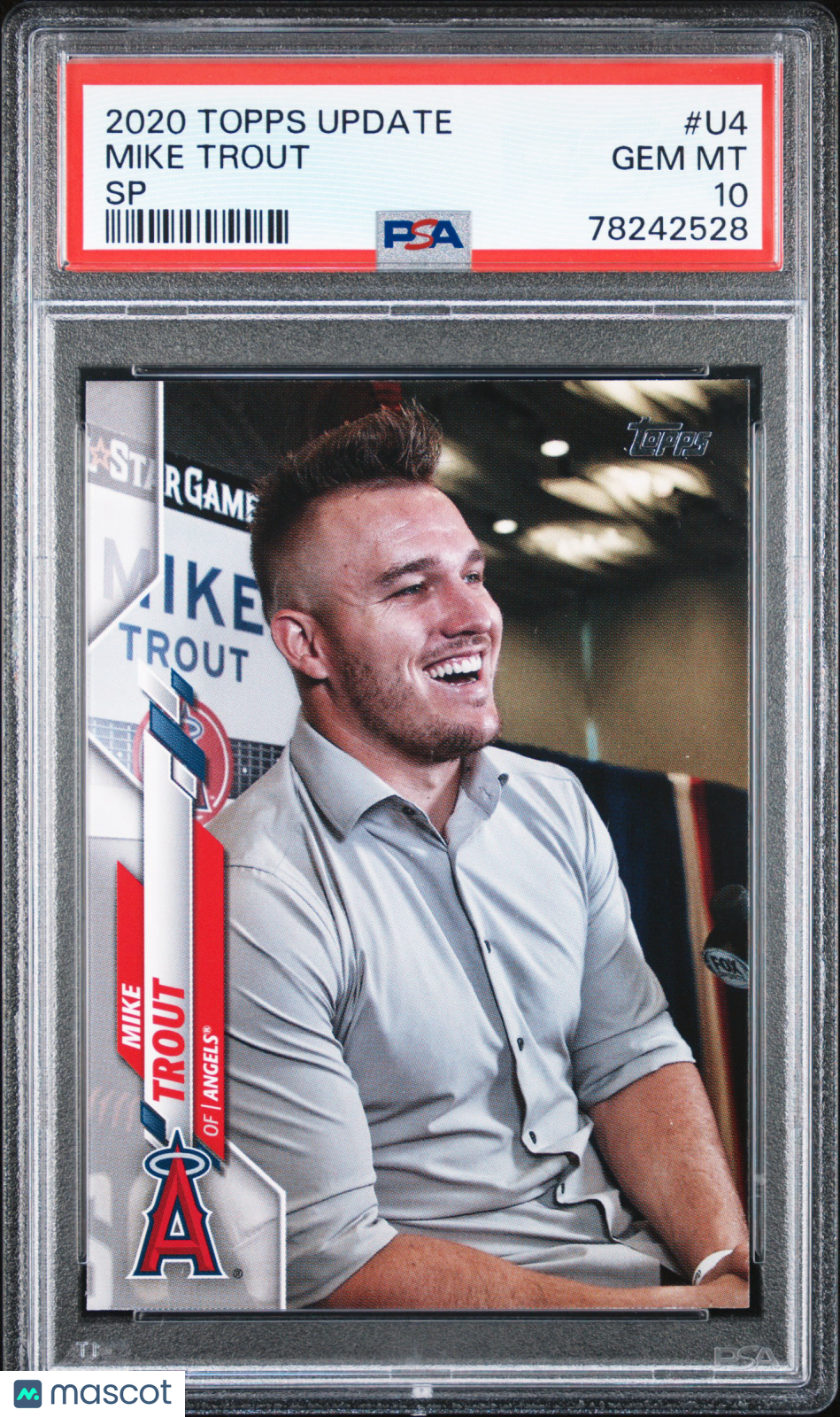 2020 Topps Update Mike Trout SP PSA 10