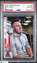 2020 Topps Update Mike Trout SP PSA 10