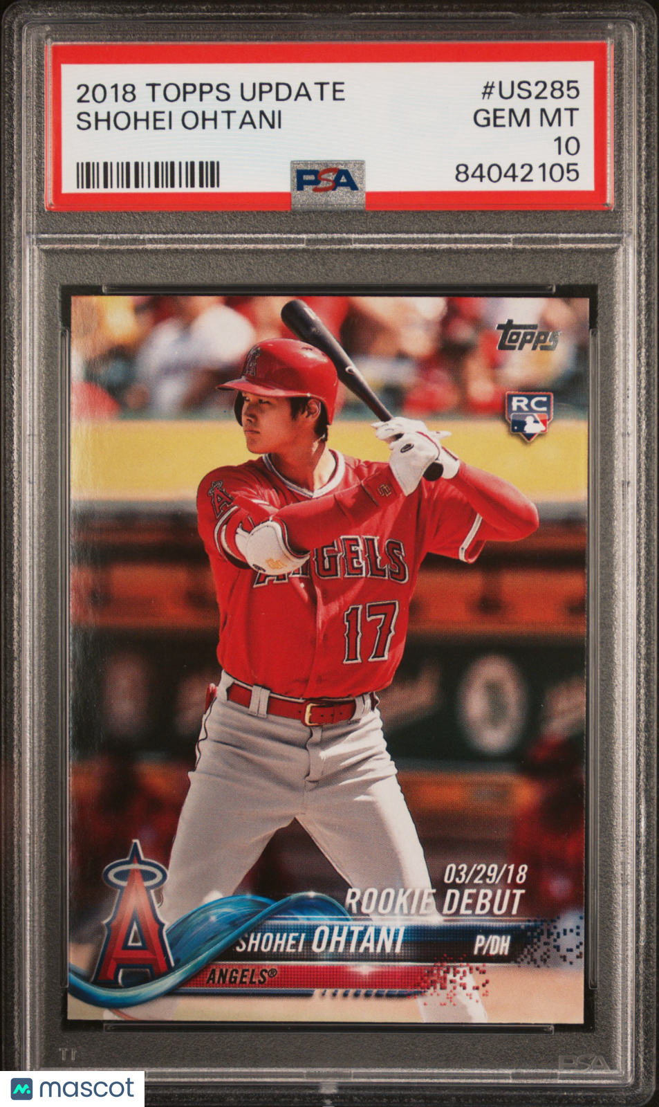 2018 Topps Update Shohei Ohtani Rookie Debut PSA 10 RC