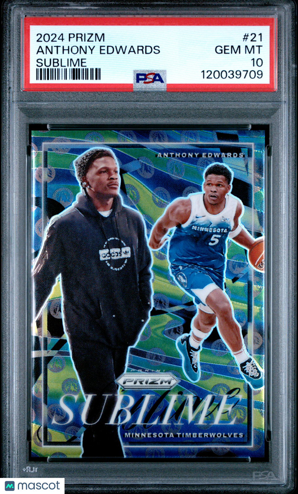 2024 Prizm Anthony Edwards Sublime PSA 10
