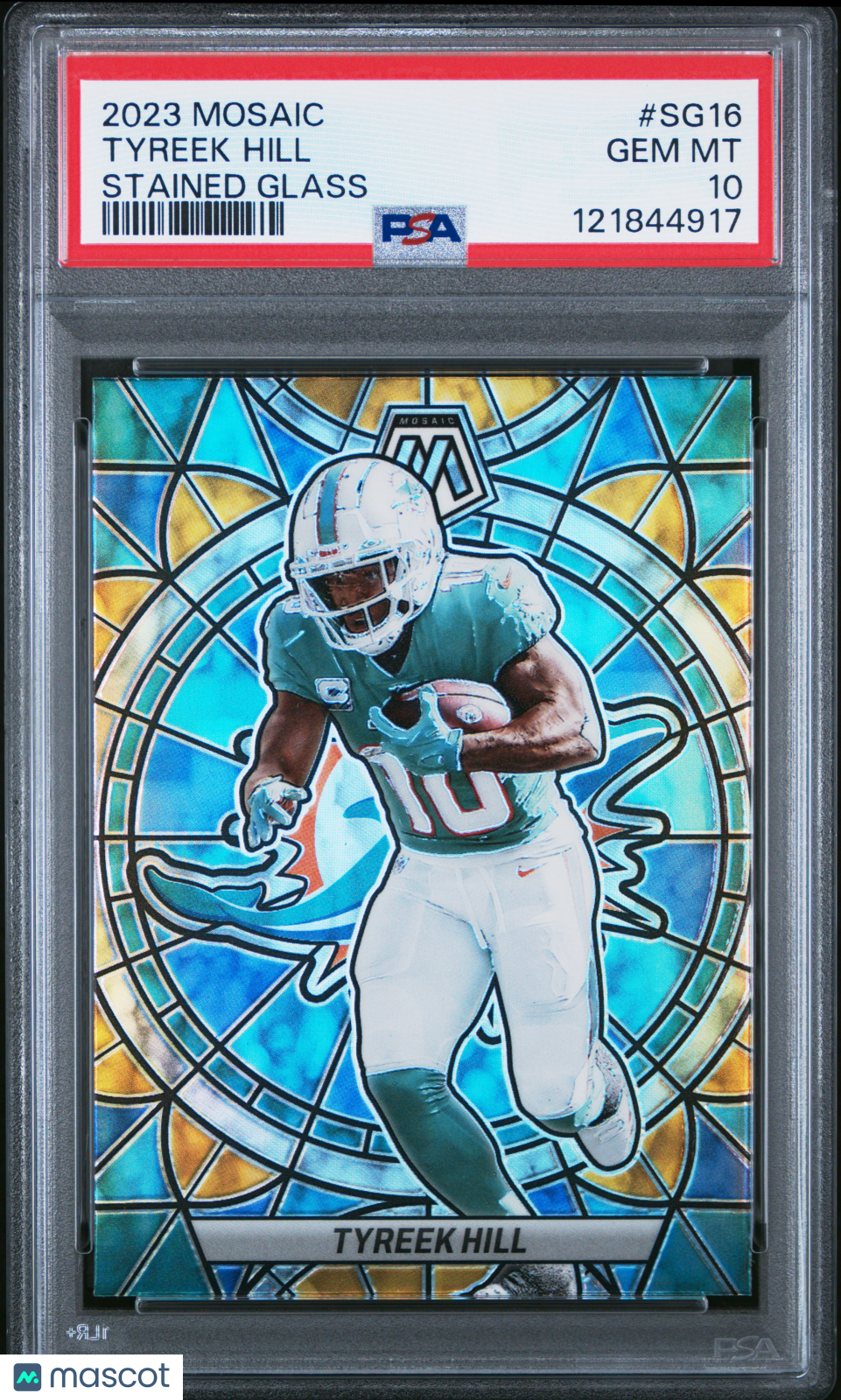 2023 Mosaic Tyreek Hill Stained Glass PSA 10