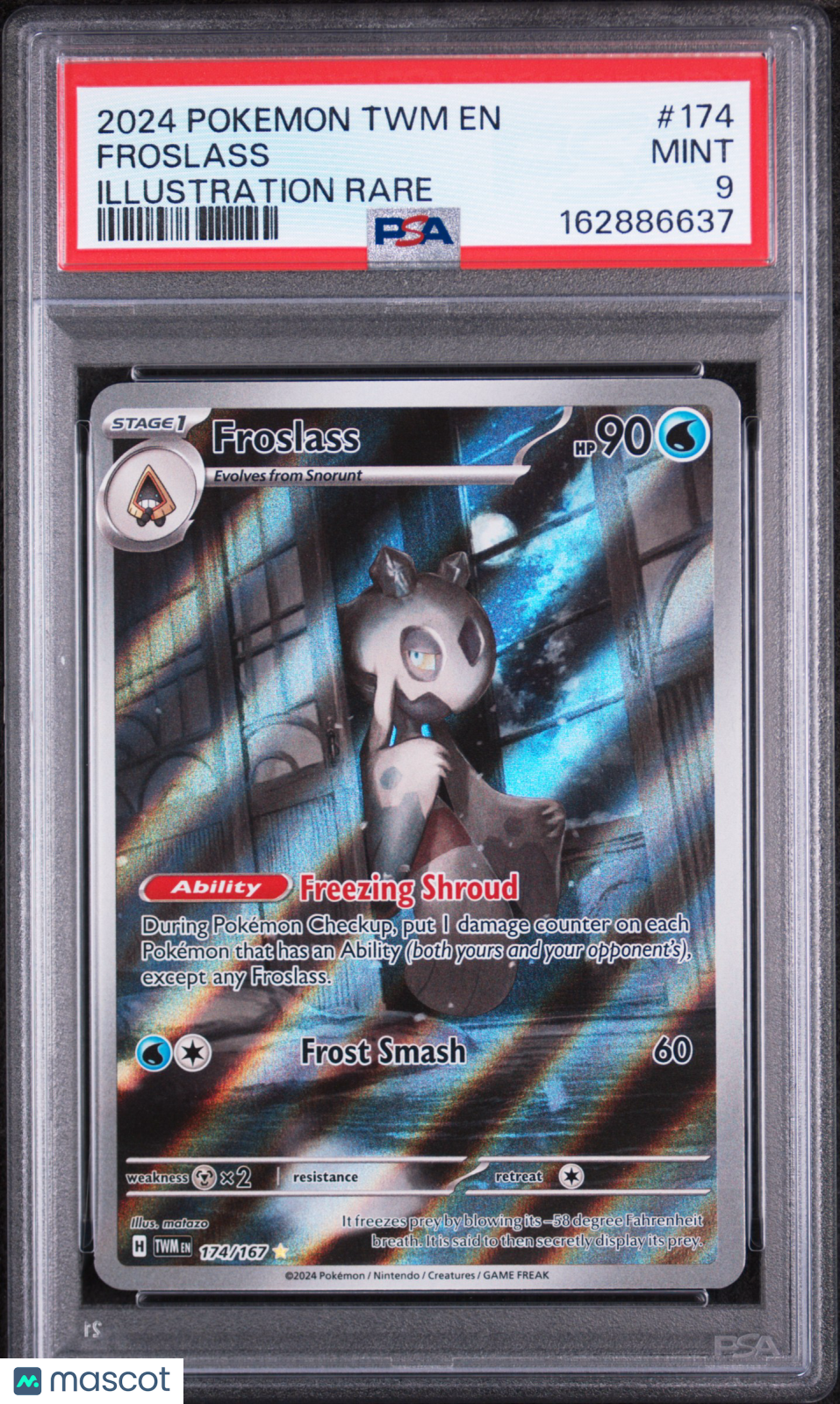 2024 Pokemon TWM Forslass Illustration Rare PSA 9