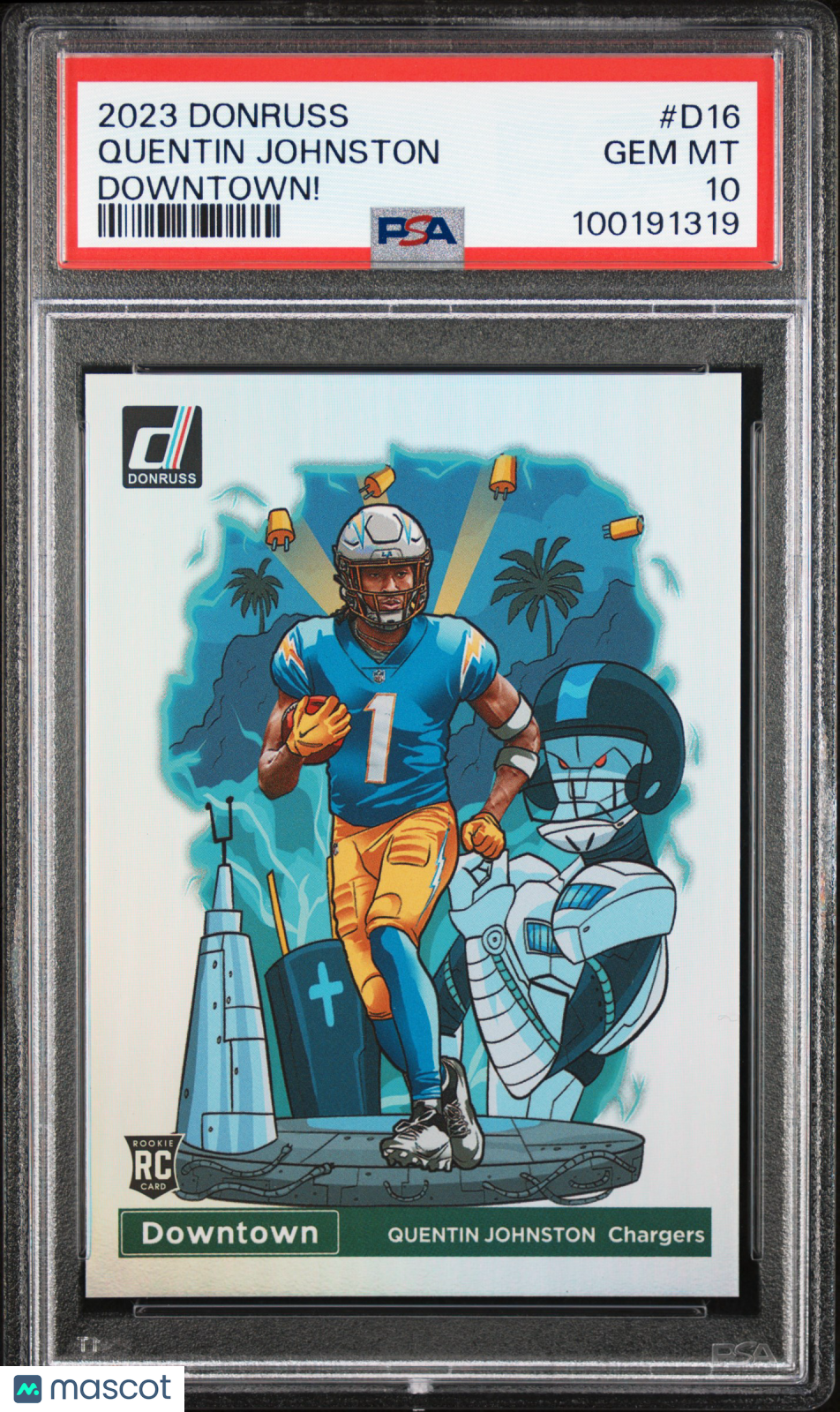 2023 Donruss Quentin Johnston Rookie Downtown PSA 10 RC