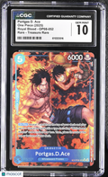 2025 One Piece Portgas D. Ace Royal Blood Treasure Rare CGC 10