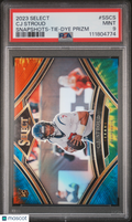 2023 Panini Select Snapshots CJ Stroud #SSCS Tie Dye Prizm PSA 9