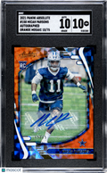 2021 Panini Absolute Micah Parsons #158 Autograph Orange Mosaic 75 SGC 10 Auto 10