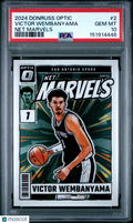 2024 Donruss Optic Victor Wembanyama Net Marvles PSA 10