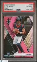 2023 Panini Phoenix CJ Stroud #102 Pink PSA 10