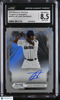 2019 Bowman Sterling Julio Rodriguez Prospect Auto CGC 8.5 Auto 10