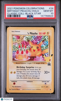 2021 Pokemon Celebrations Birthday Pikachu Holo Classic Collection Black Star PSA 10