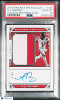 2019 National Treasures Collegiate A. J. Brown College Materials 11 /99 PSA 10