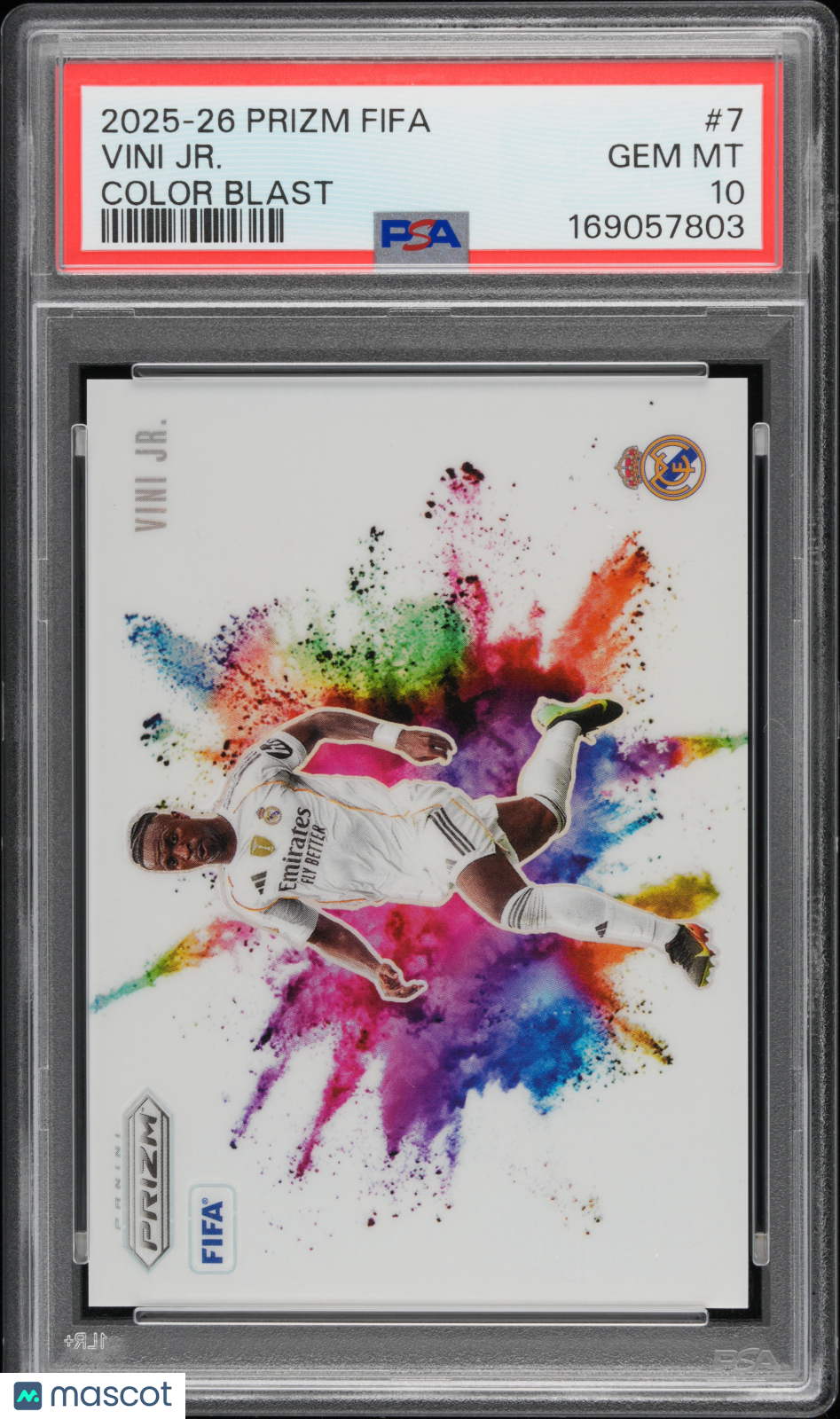 2025-26 Prizm Vini Jr. Color Blast PSA 10