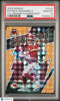 2022 Panini Mosaic Thunder Lane Patrick Mahomes II #TL20 Orange Fluorescent PSA 10