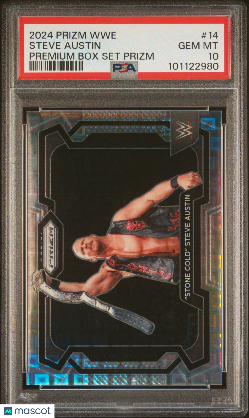 2024 Panini Prizm WWE Steve Austin #14 Premium Box Set PSA 10