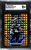 2023 Panini Mosaic Jaxon Smith-Njigba #331 Orange Prizm 199 SGC 9