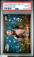 2024 Topps Gold Label Justin Gaethje Gold Splatter PSA 10