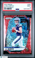 2024 Prizm JJ McCarthy Rookie Red Sparkle PSA 9 RC