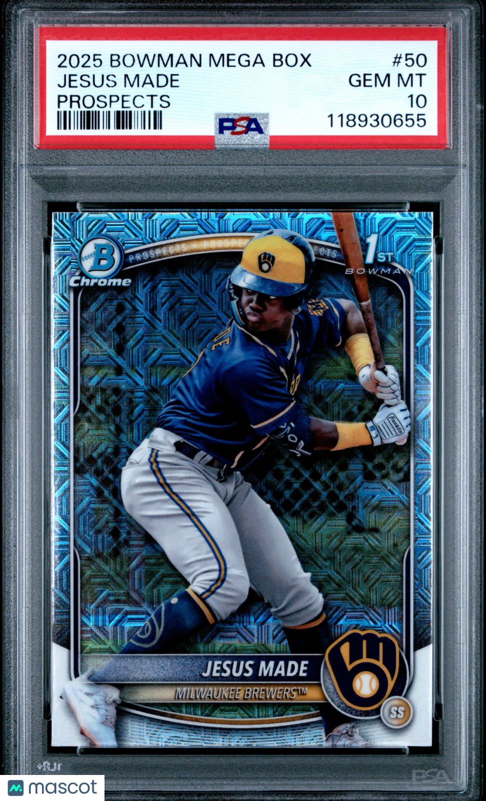 2025 Bowman Mega Box Jesus Made Prospects PSA 10
