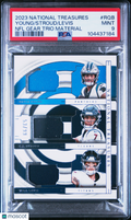 2023 National Treasures Bryce Young / CJ Stroud / Will Levis Triple Patch 53/99 PSA 9