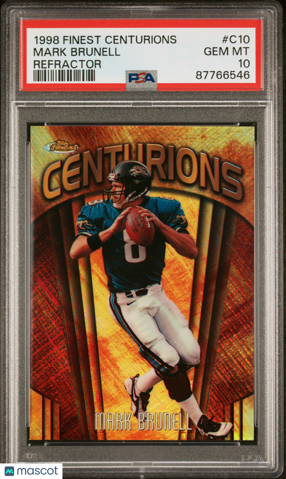 1998 Finest Centurions Mark Brunell #C10 Refractor PSA 10