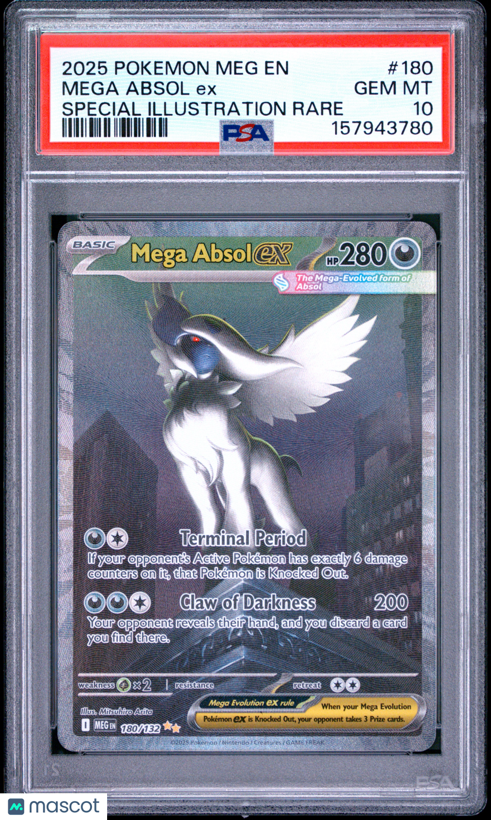 2025 Pokemon Mega EN Mega Absol Ex Special Illustration Rare PSA 10