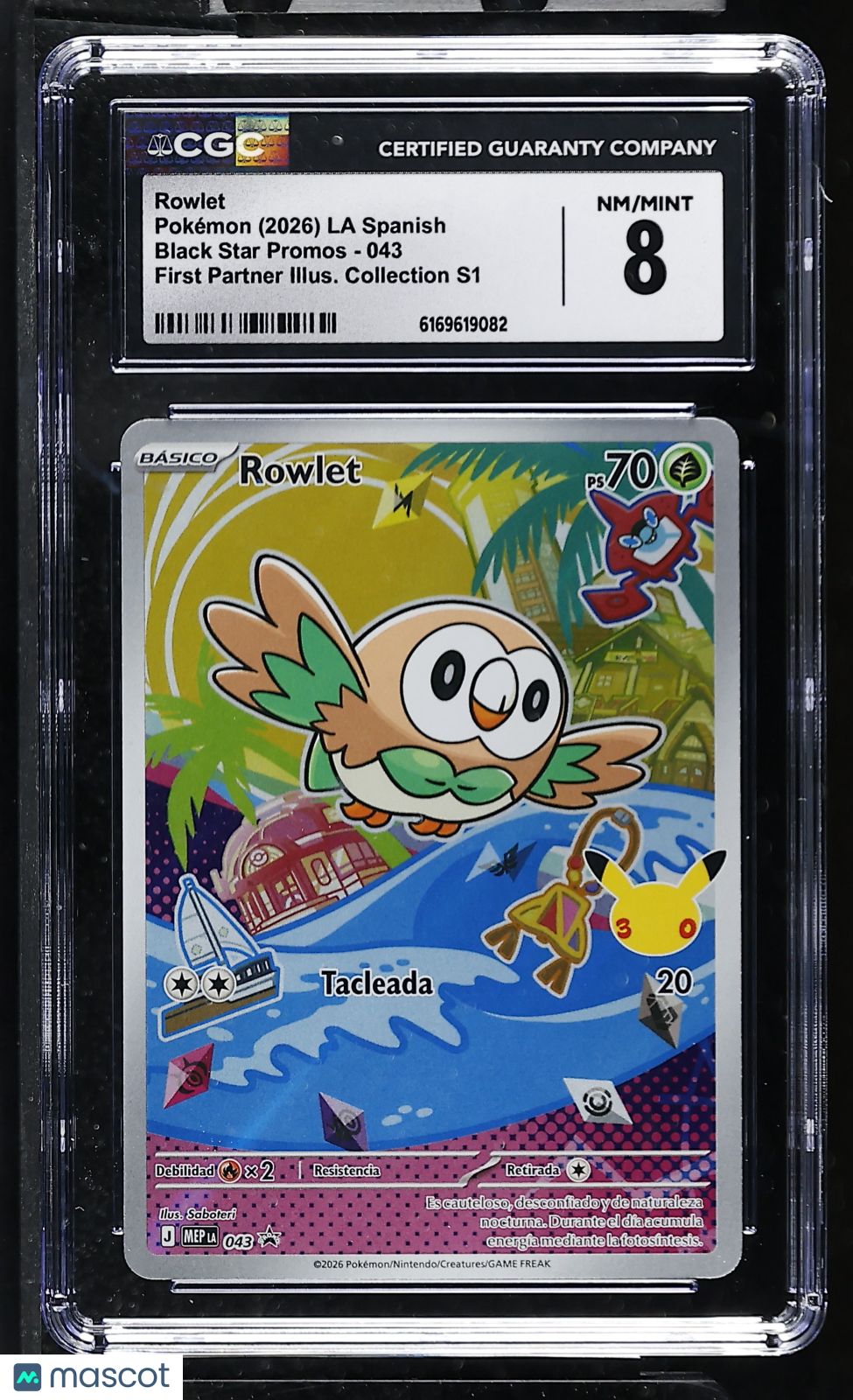 Pokemon Rowlet 043 Promo CGC 8