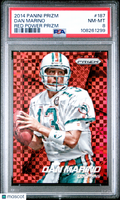 2014 Panini Prizm Dan Marino #187 Red Power PSA 8