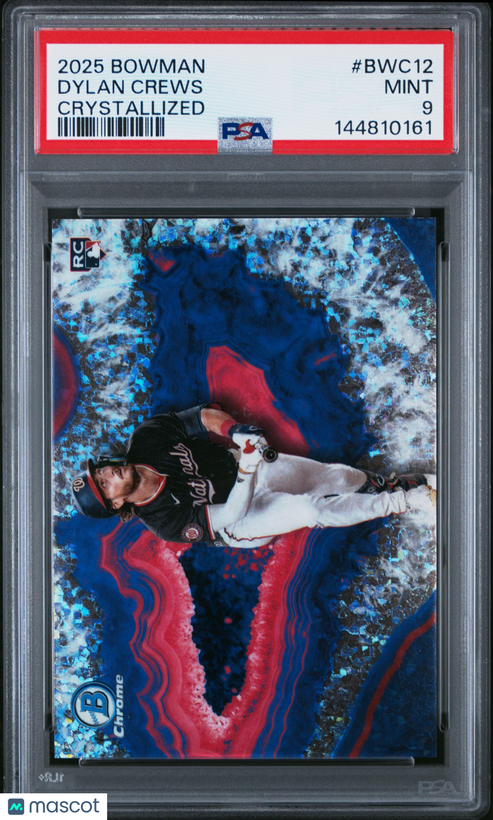 2025 Bowman Dylan Crews Crystallized Case Hit Rookie PSA 9 RC