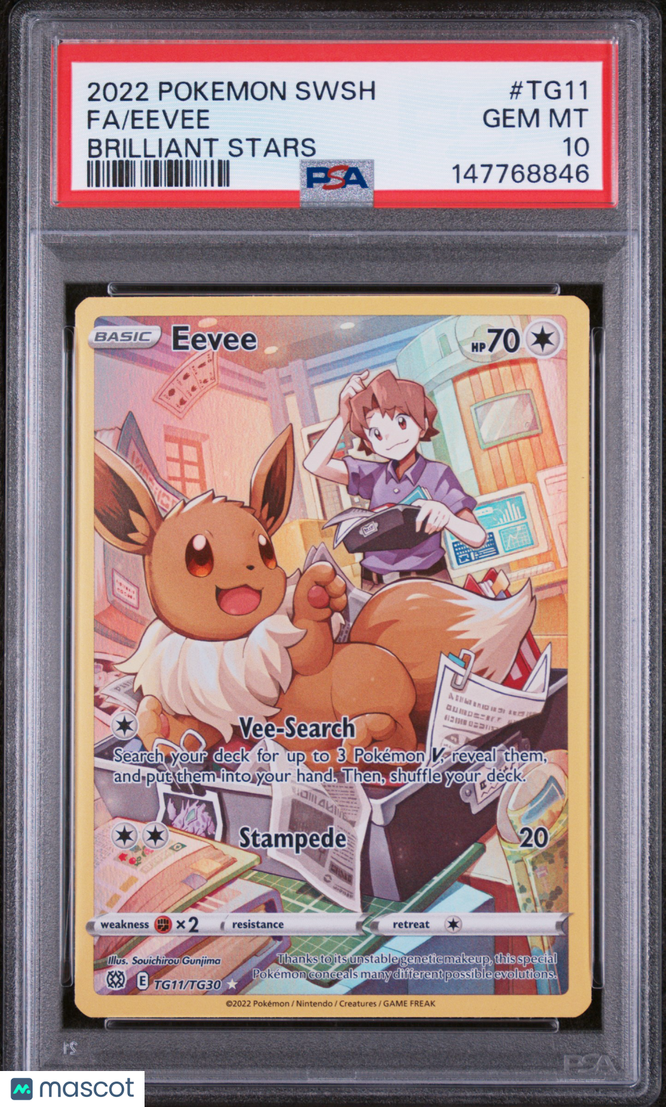 2022 Pokemon SWSH FA/Eevee Brilliant Stars PSA 10