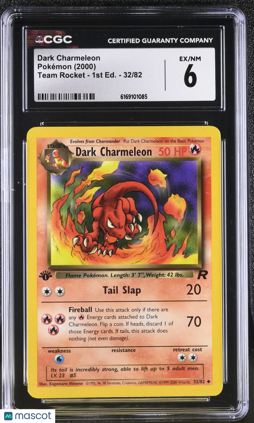 Pokemon 1st Edition Dark Charmeleon 32 82 CGC 6