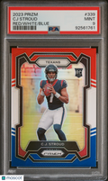 2023 Panini Prizm CJ Stroud #339 Red White Blue PSA 9