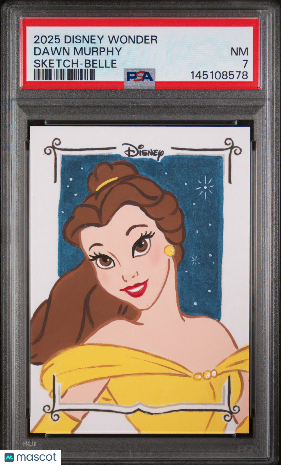 2025 Topps Disney Wonder Sketch Cards Dawn Murphy PSA 7